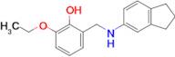 2-(((2,3-Dihydro-1H-inden-5-yl)amino)methyl)-6-ethoxyphenol