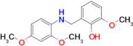 2-(((2,4-Dimethoxyphenyl)amino)methyl)-6-methoxyphenol