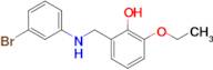 2-(((3-Bromophenyl)amino)methyl)-6-ethoxyphenol