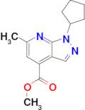 Methyl 1-cyclopentyl-6-methyl-1H-pyrazolo[3,4-b]pyridine-4-carboxylate