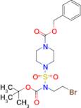 Benzyl 4-(N-(2-bromoethyl)-N-(tert-butoxycarbonyl)sulfamoyl)piperazine-1-carboxylate