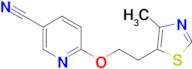 6-(2-(4-Methylthiazol-5-yl)ethoxy)nicotinonitrile
