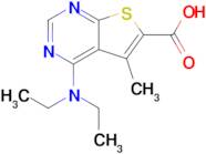4-(Diethylamino)-5-methylthieno[2,3-d]pyrimidine-6-carboxylic acid