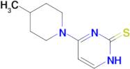 4-(4-methylpiperidin-1-yl)-1,2-dihydropyrimidine-2-thione