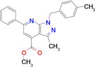 Methyl 3-methyl-1-(4-methylbenzyl)-6-phenyl-1H-pyrazolo[3,4-b]pyridine-4-carboxylate