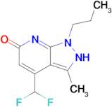 4-(difluoromethyl)-3-methyl-1-propyl-1H,2H,6H-pyrazolo[3,4-b]pyridin-6-one