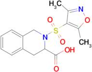 2-((3,5-Dimethylisoxazol-4-yl)sulfonyl)-1,2,3,4-tetrahydroisoquinoline-3-carboxylic acid