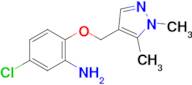 5-Chloro-2-((1,5-dimethyl-1H-pyrazol-4-yl)methoxy)aniline