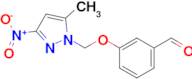 3-((5-Methyl-3-nitro-1H-pyrazol-1-yl)methoxy)benzaldehyde