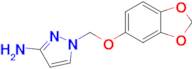 1-((Benzo[d][1,3]dioxol-5-yloxy)methyl)-1H-pyrazol-3-amine