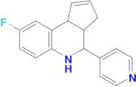 8-Fluoro-4-(pyridin-4-yl)-3a,4,5,9b-tetrahydro-3H-cyclopenta[c]quinoline