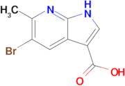 5-bromo-6-methyl-1H-pyrrolo[2,3-b]pyridine-3-carboxylic acid