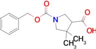 1-((Benzyloxy)carbonyl)-4,4-dimethylpyrrolidine-3-carboxylic acid