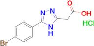 [5-(4-Bromo-phenyl)-4H-[1,2,4]triazol-3-yl]-acetic acid hydrochloride