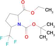 5-Trifluoromethyl-pyrrolidine-1,2-dicarboxylic acid 1-tert-butyl ester 2-ethyl ester