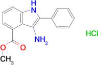 3-Amino-2-phenyl-1H-indole-4-carboxylic acid methyl ester hydrochloride