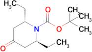 (2S,6S)-2,6-Diethyl-4-oxo-piperidine-1-carboxylic acid tert-butyl ester