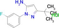 5-tert-Butyl-2-(3-fluoro-phenyl)-2H-pyrazol-3-ylamine hydrochloride