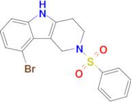 2-Benzenesulfonyl-9-bromo-2,3,4,5-tetrahydro-1H-pyrido[4,3-b]indole