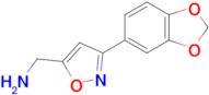 (3-(Benzo[d][1,3]dioxol-5-yl)isoxazol-5-yl)methanamine