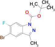 5-Bromo-6-fluoro-3-methyl-indazole-1-carboxylic acid tert-butyl ester