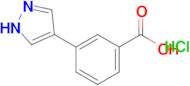 3-(1H-Pyrazol-4-yl)-benzoic acid hydrochloride