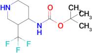 (3-Trifluoromethyl-piperidin-4-yl)-carbamic acid tert-butyl ester