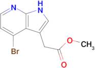 (4-Bromo-1H-pyrrolo[2,3-b]pyridin-3-yl)-acetic acid methyl ester