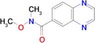 N-Methoxy-N-methyl-6-quinoxalinecarboxamide