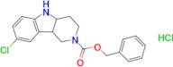 8-Chloro-1,3,4,4a,5,9b-hexahydro-pyrido[4,3-b]indole-2-carboxylic acid benzyl ester hydrochloride