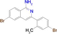 6-Bromo-3-(4-bromo-2-methyl-phenyl)-isoquinolin-1-ylamine
