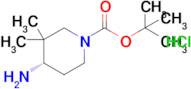 (S)-4-Amino-3,3-dimethyl-piperidine-1-carboxylic acid tert-butyl ester hydrochloride