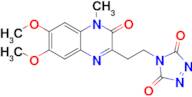 4-(2-(6,7-Dimethoxy-4-methyl-3-oxo-3,4-dihydroquinoxalin-2-yl)ethyl)-3H-1,2,4-triazole-3,5(4H)-dione