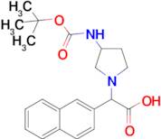 (3-Boc-amino-pyrrolidin-1-yl)-naphthalen-2-yl-acetic acid