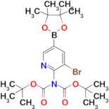 2-(di-Boc-amino)-3-bromo-pyridine-5-boronic acid pinacol ester