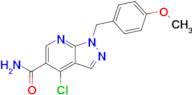 4-Chloro-1-(4-methoxy-benzyl)-1H-pyrazolo[3,4-b]pyridine-5-carboxylic acid amide