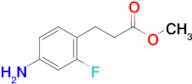 3-(4-Amino-2-fluoro-phenyl)-propionic acid methyl ester