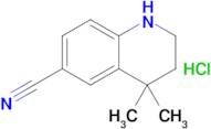 4,4-Dimethyl-1,2,3,4-tetrahydro-quinoline-6-carbonitrile hydrochloride