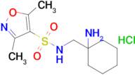 N-[(1-Aminocyclohexyl)methyl]-3,5-dimethyl-1,2-oxazole-4-sulfonamide hydrochloride