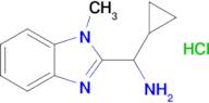 Cyclopropyl(1-methyl-1H-benzo[d]imidazol-2-yl)methanamine hydrochloride