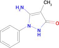 5-Amino-4-methyl-1-phenyl-1,2-dihydro-pyrazol-3-one