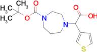 2-(4-(tert-Butoxycarbonyl)-1,4-diazepan-1-yl)-2-(thiophen-3-yl)acetic acid