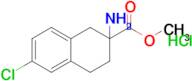 2-Amino-6-chloro-1,2,3,4-tetrahydro-naphthalene-2-carboxylic acid methyl ester hydrochloride