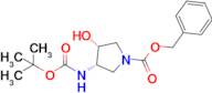 (3S,4R)-3-tert-Butoxycarbonylamino-4-hydroxy-pyrrolidine-1-carboxylic acid benzyl ester