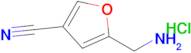 5-Aminomethyl-furan-3-carbonitrile hydrochloride