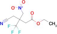 4-Cyano-3-nitromethyl-3-trifluoromethyl-butyric acid ethyl ester