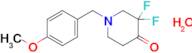 3,3-difluoro-1-(4-methoxybenzyl)piperidin-4-one hydrate