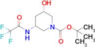 (3S,5R)-3-Hydroxy-5-(2,2,2-trifluoro-acetylamino)-piperidine-1-carboxylic acid tert-butyl ester