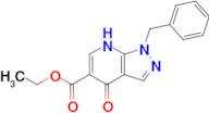 ethyl 1-benzyl-4-oxo-1H,4H,7H-pyrazolo[3,4-b]pyridine-5-carboxylate