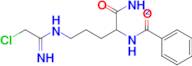 N-[1-(Aminocarbonyl)-4-[(2-chloro-1-iminoethyl)amino]butyl]-benzamide